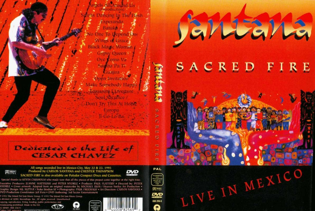 Capas Shows Internacional Santana Sacred Fire